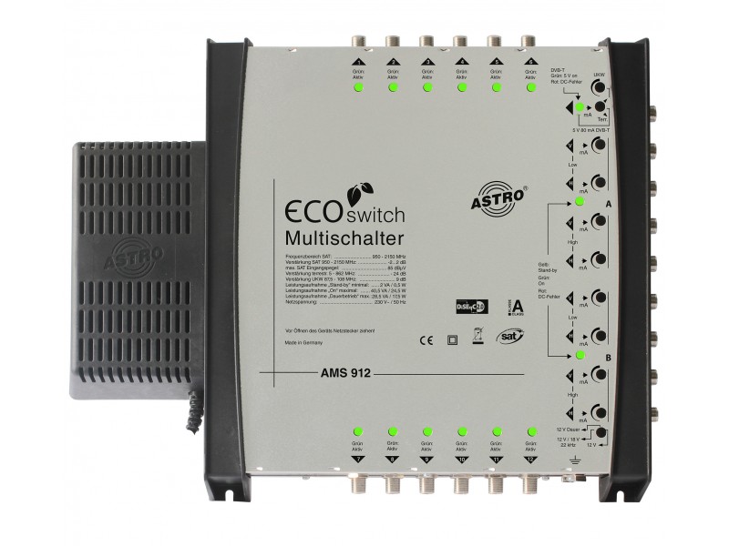 Product: AMS 912 ECOswitch, Premium stand-alone multiswitch